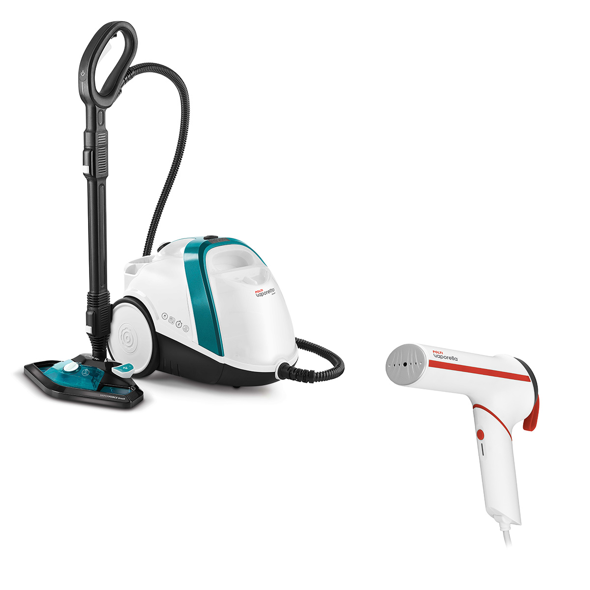 Polti Vaporetto Smart 100_T + Polti Vaporella Vertical Styler GSM50R 