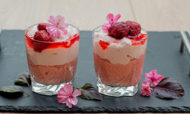 mousse de fresa